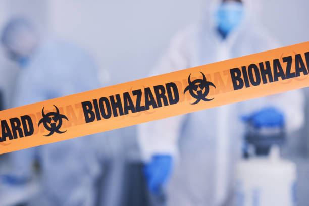 Professional Biohazard Cleanup technician working in Rancocas, NJ